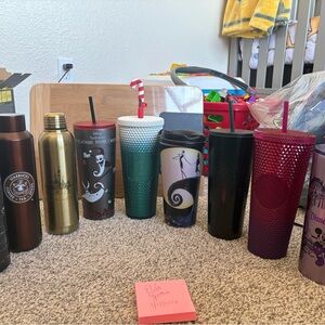 Disney Drinkware Collection - Black, Green, Red